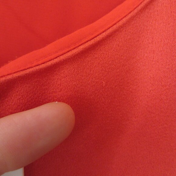 NWT Alice + Olivia Paulette Red Satin Dress One Shoulder Gown Poppy Size 12 - Picture 16 of 16